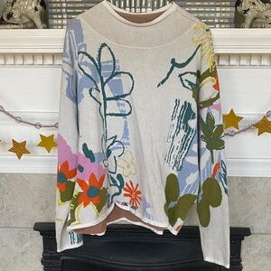 Maeve Floral Patterned Sweater